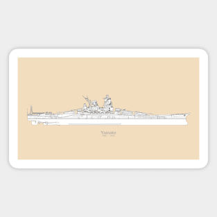 Yamato Battleship of the Imperial Japanese Navy - SBpng Magnet